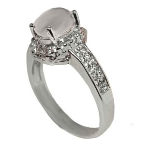 Bague en argent Dur-e Najaf pour femmes Engagement Bliss Tara