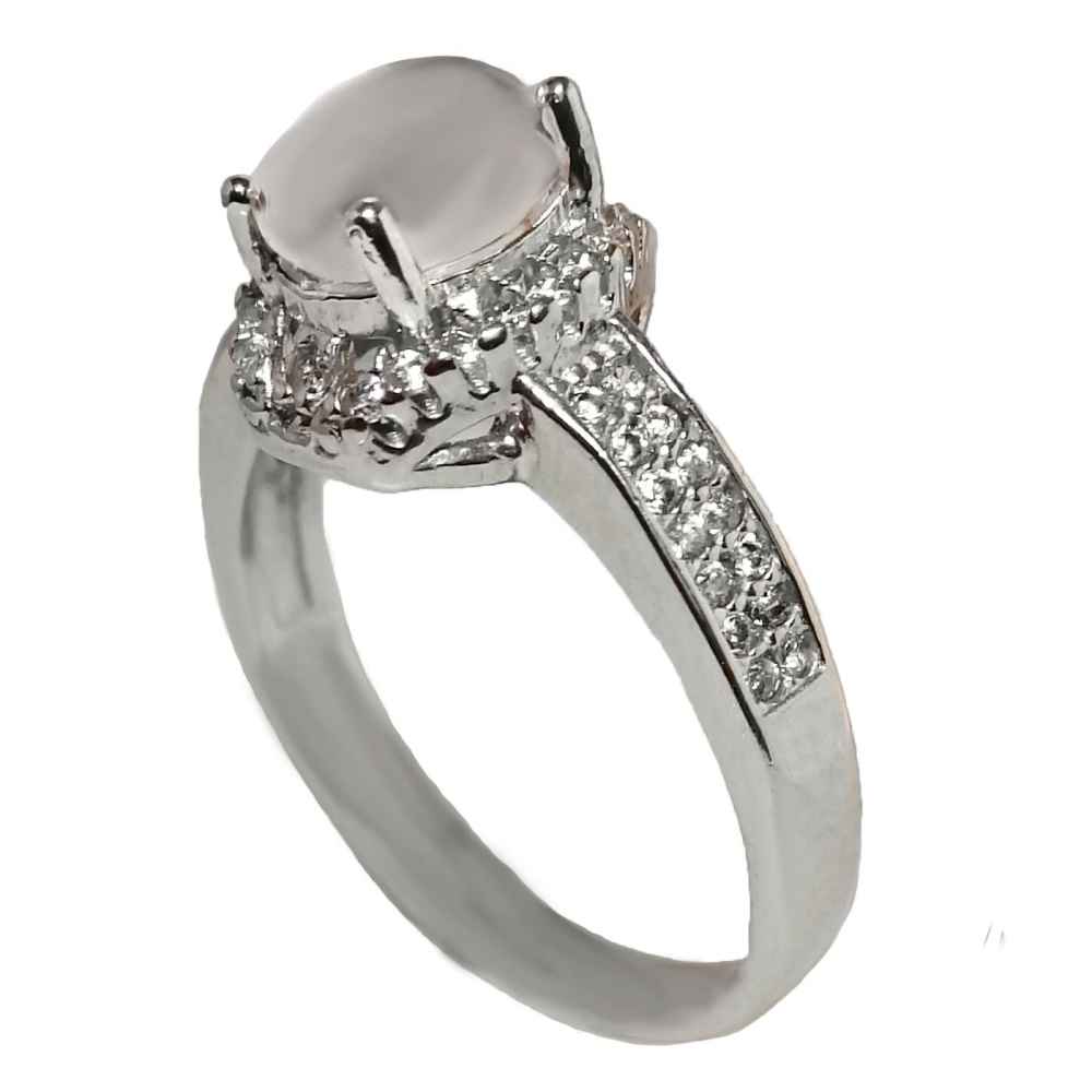 Bague en argent Dur-e Najaf pour femmes Engagement Bliss Tara