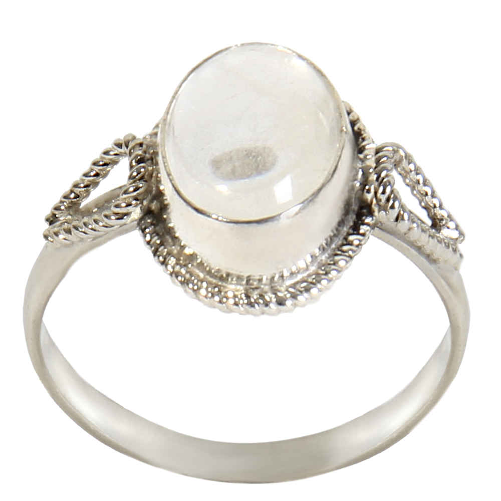 Bague en argent Dur-e Najaf pour femmes Engagement Zahra