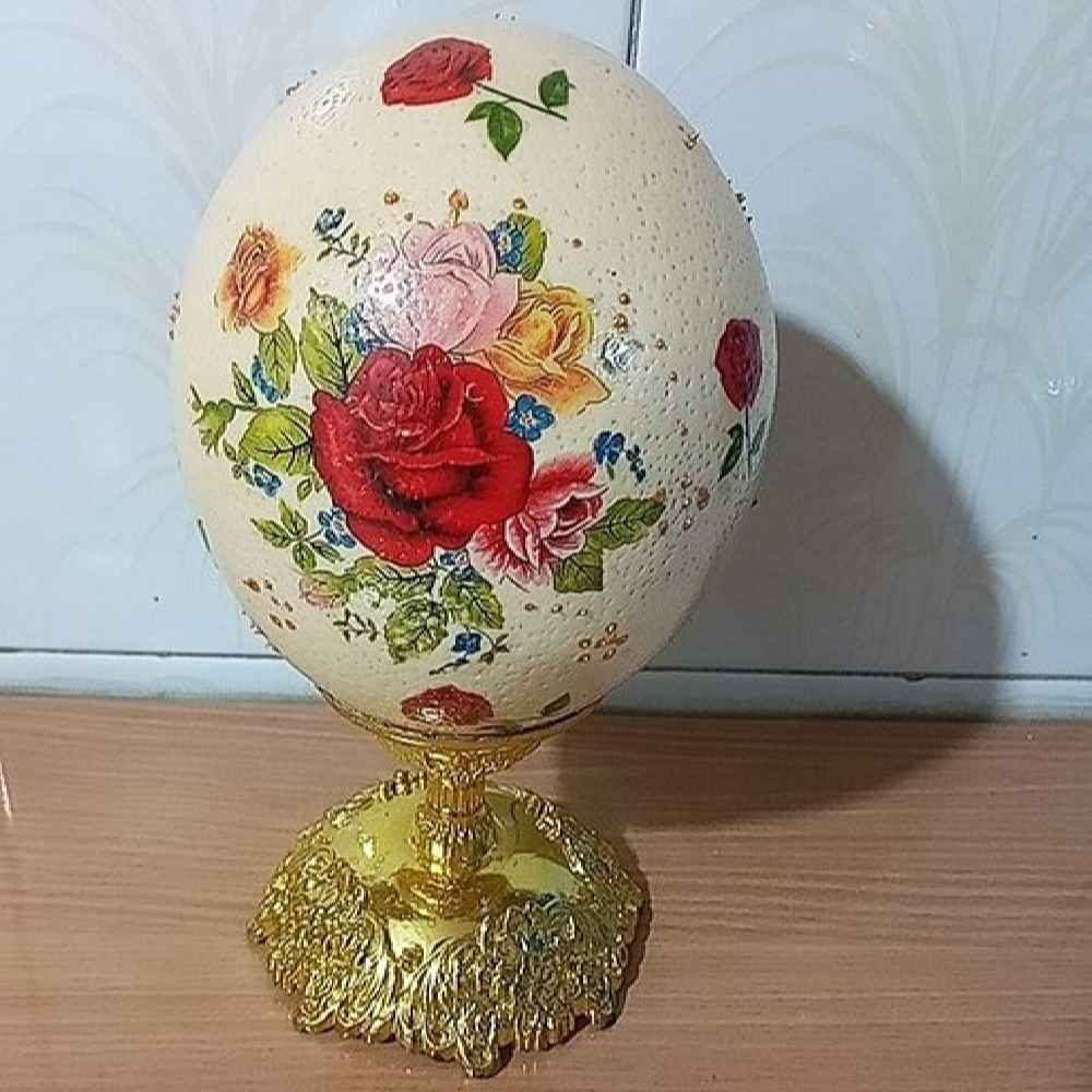Œuf d’autruche décoratif islamique peint à la main – Van Yakad