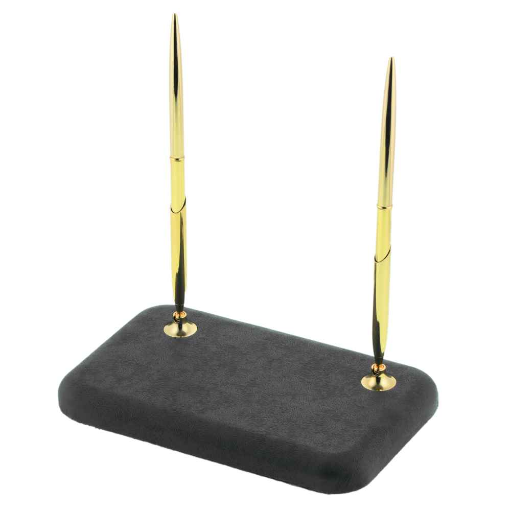 Ensemble de bureau en cuir gris – Collection de 14 pièces