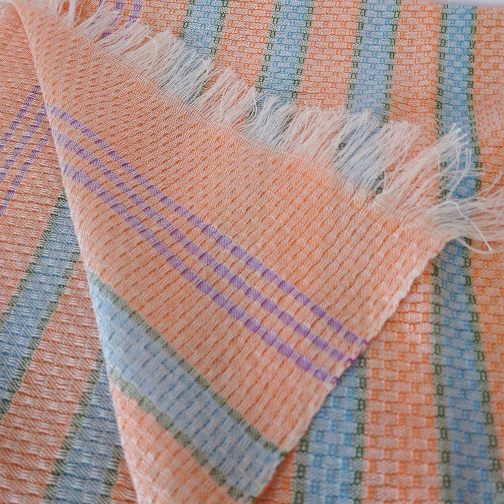 Serviette à main en coton persan – Tissée à la main Toebafi, modèle coloré (lot de 2)