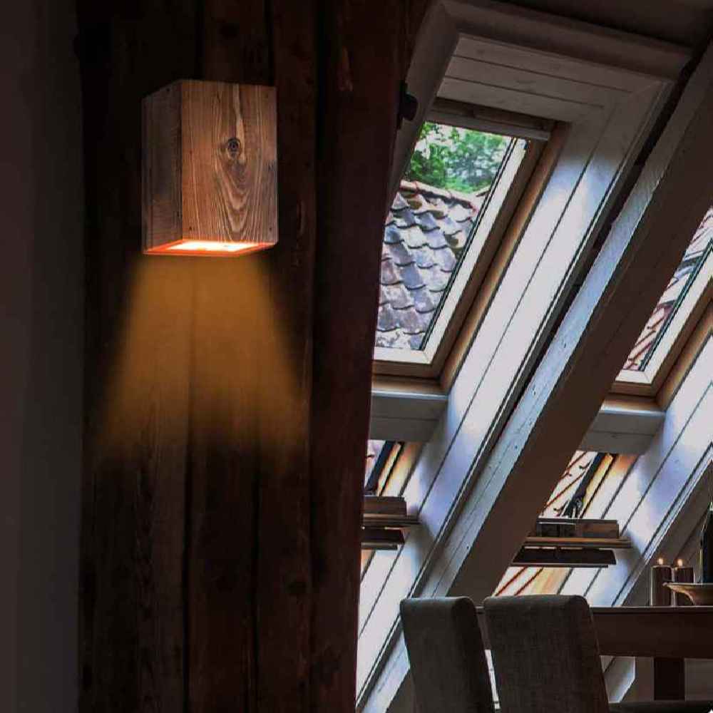 Applique murale en bois – Style moderne et minimaliste, esthétique cosy G8