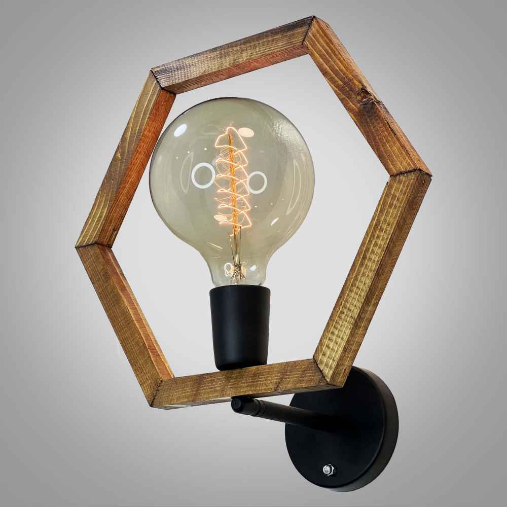 Applique murale en bois – Style moderne et minimaliste, esthétique cosy G3