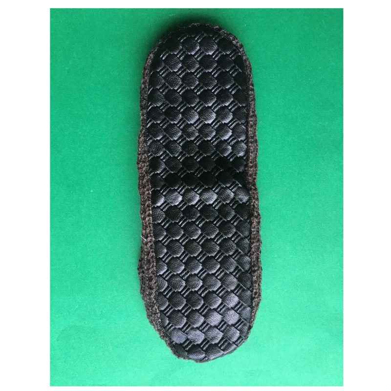 Pantoufles en crochet pour femmes en fibre acrylique tricotée Traditionnelle