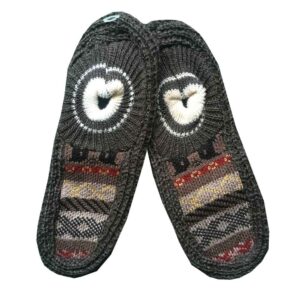 Pantoufles en crochet pour femmes en fibre acrylique tricotée Traditionnelle