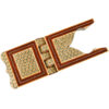 Support Rehal en bois pliable pour le Coran avec motif géométrique