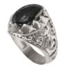 Bague en Argent Hématite Islamique Pierre Précieuse Hadid pour Hommes