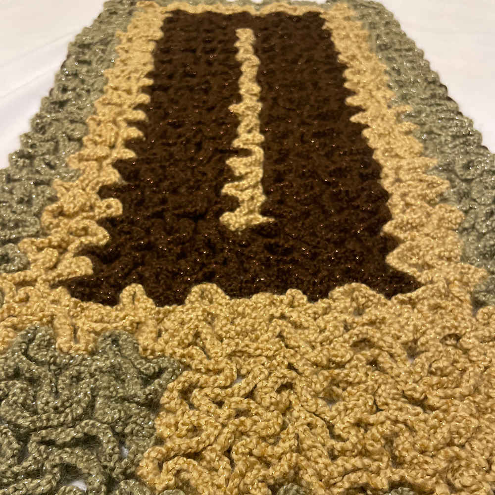 Tapis de sol macramé bohème tissé à la main – Design Jila