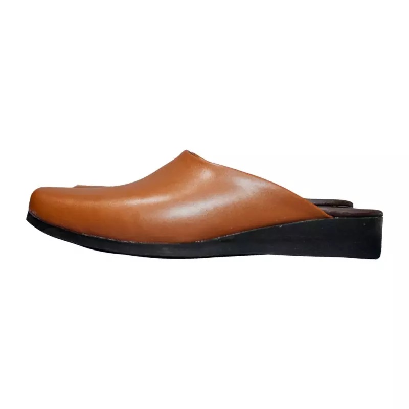 Pantoufles style islamique Nalain en cuir artificiel pour hommes