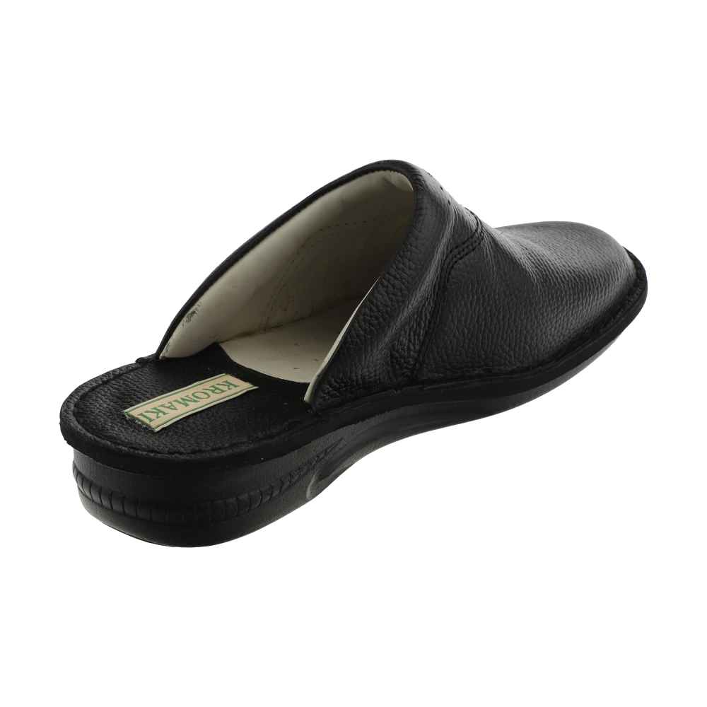 Mules style islamique Nalain en cuir véritable pour hommes