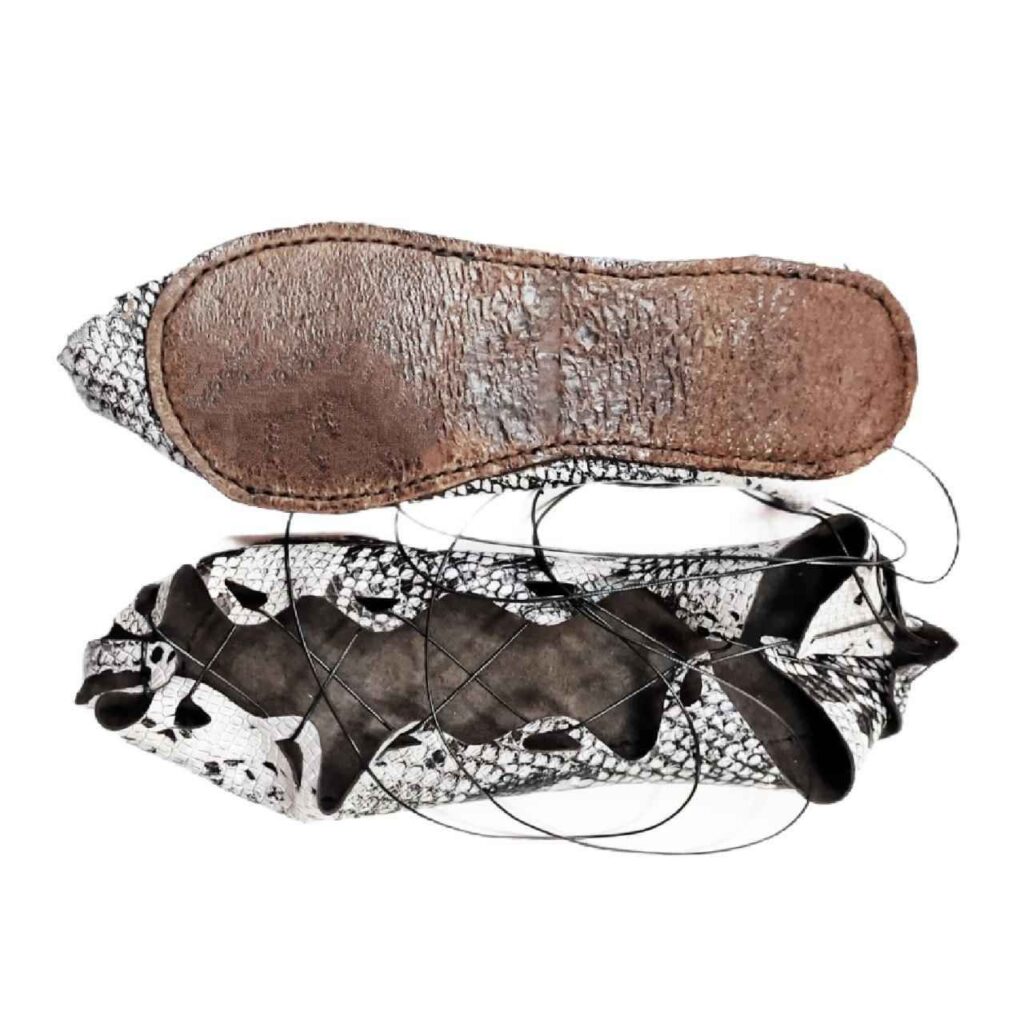 Pantoufles persanes vintage pour femmes – Fabriquées en cuir véritable