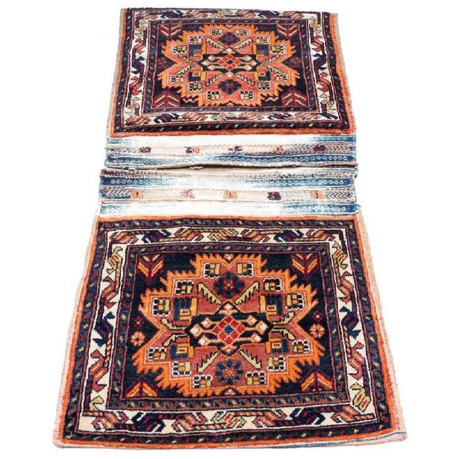 Sac de selle persan ancien – Tōbrag tissé à la main et de seconde main – Sarv