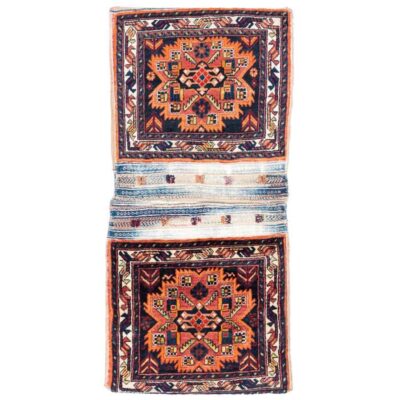 Sac de selle persan ancien – Tōbrag tissé à la main et de seconde main – Sarv