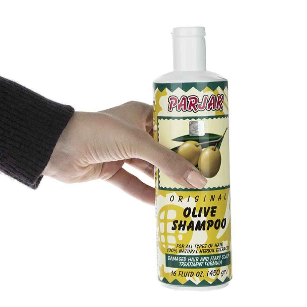 Parjak Shampooing à l’Olive pour Tous Types de Cheveux – Hydratant & Nourrissant (Pack de 4)
