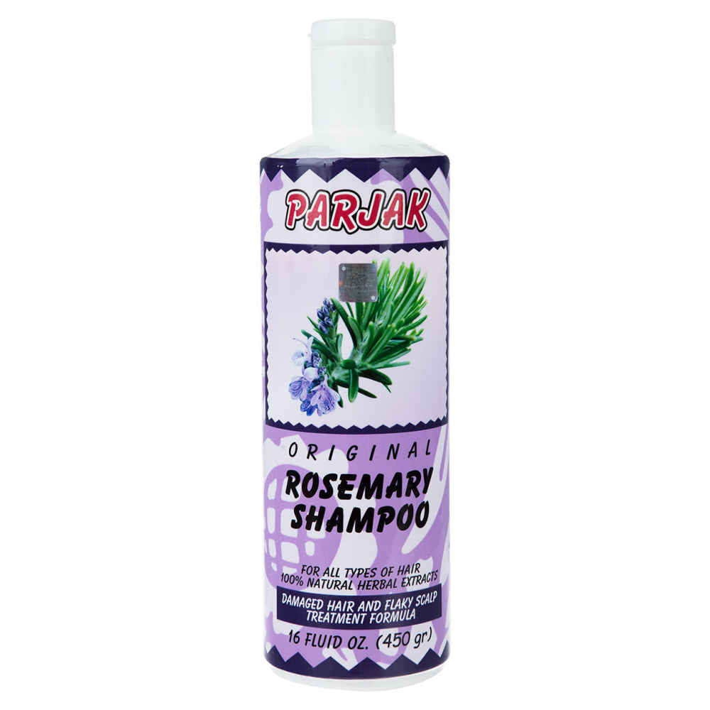 Parjak Shampooing au Romarin pour Tous Types de Cheveux - Revitalisant & Fortifiant (Pack de 4)
