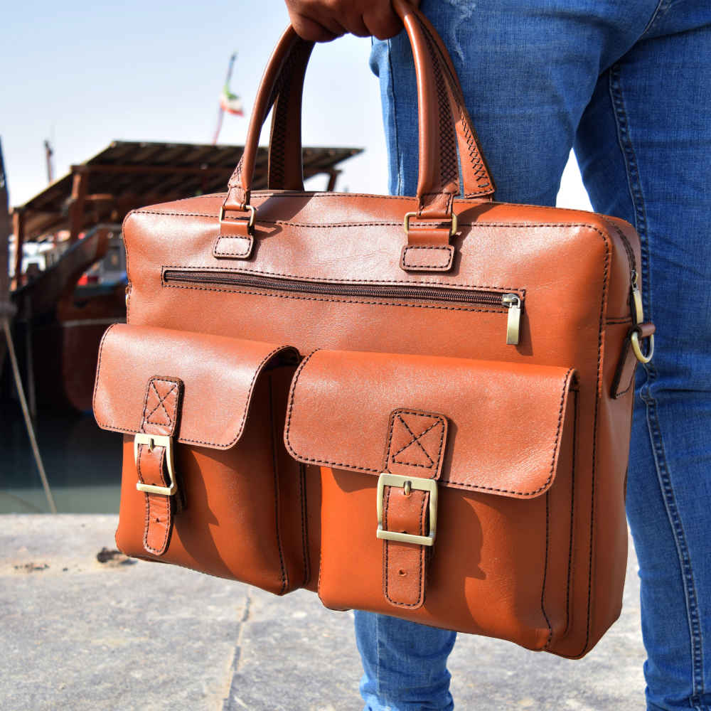 Serviette en cuir iranien – Modèle Emperor