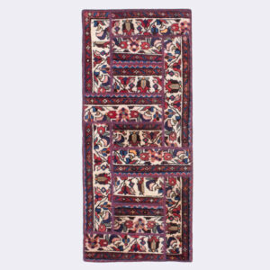 Tapis patchwork noué à la main persan vintage Bakhtiar