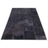Tapis patchwork noué à la main persan vintage Sombre