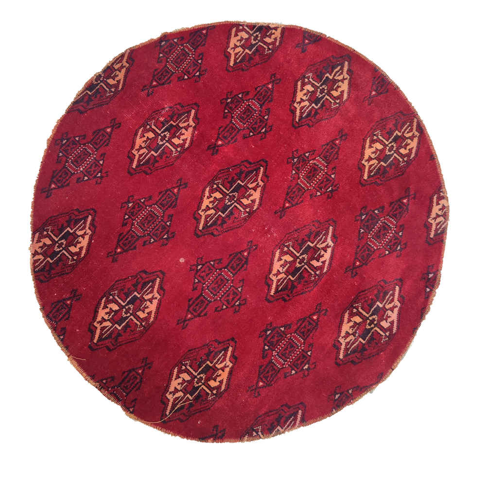 Tapis patchwork noué à la main persan vintage Laleh