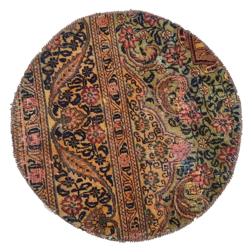Tapis patchwork noué à la main persan vintage Laya