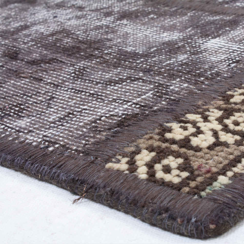 Tapis patchwork noué à la main persan vintage Maedeh