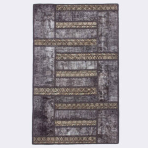 Tapis patchwork noué à la main persan vintage Maedeh