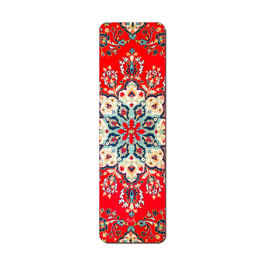 Marque-page en bois artistique inspiré du style persan – Motif Tapis
