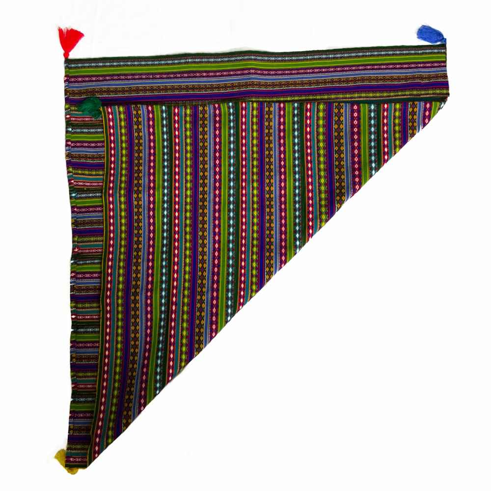 Tapis Jajim persan authentique tissé à plat rayé Dario