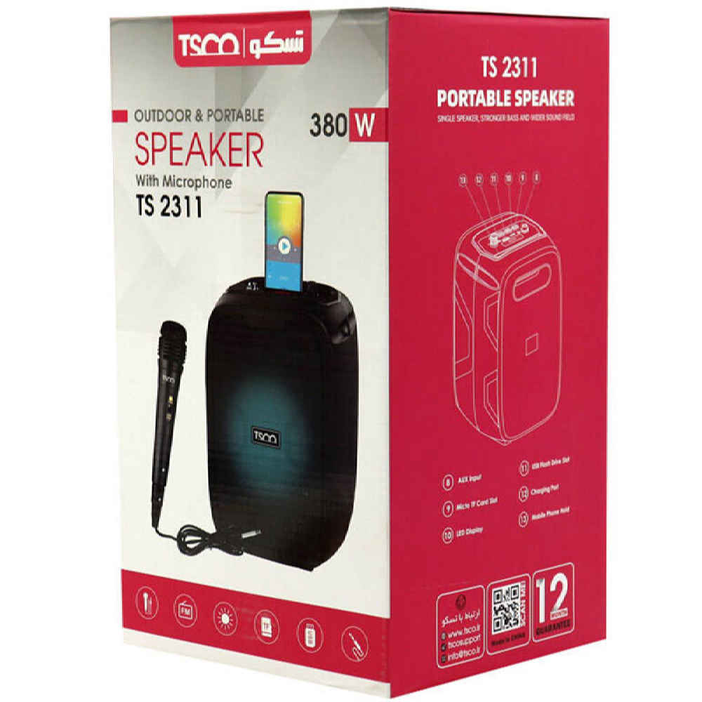 Haut-parleur Bluetooth sans fil et portable Tesco TS2311