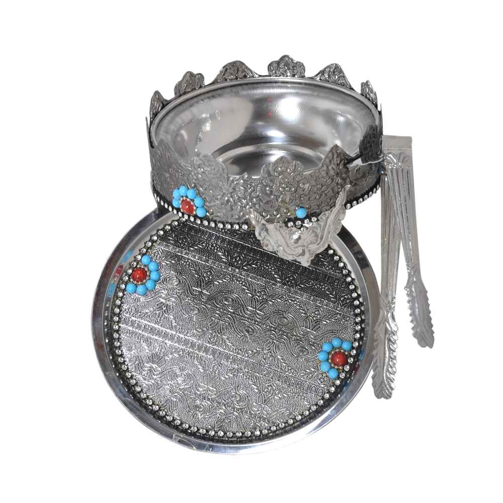 Brûleur persan de Manghal Esfand et Bakhoor – Acier classique