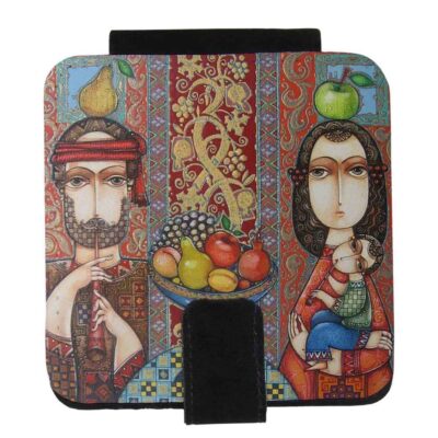 Miroir de poche avec design familial inspiré de la Perse
