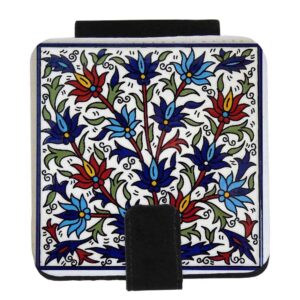 Miroir de poche avec motif Mina inspiré de la Perse