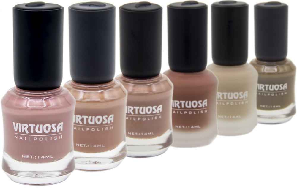 Vernis à ongles Halal finition brillante et mate et couleurs roses respirantes (6x)