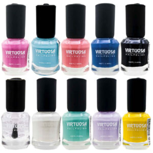 Vernis à ongles Halal finition brillante et couleurs de fête respirantes (10x)