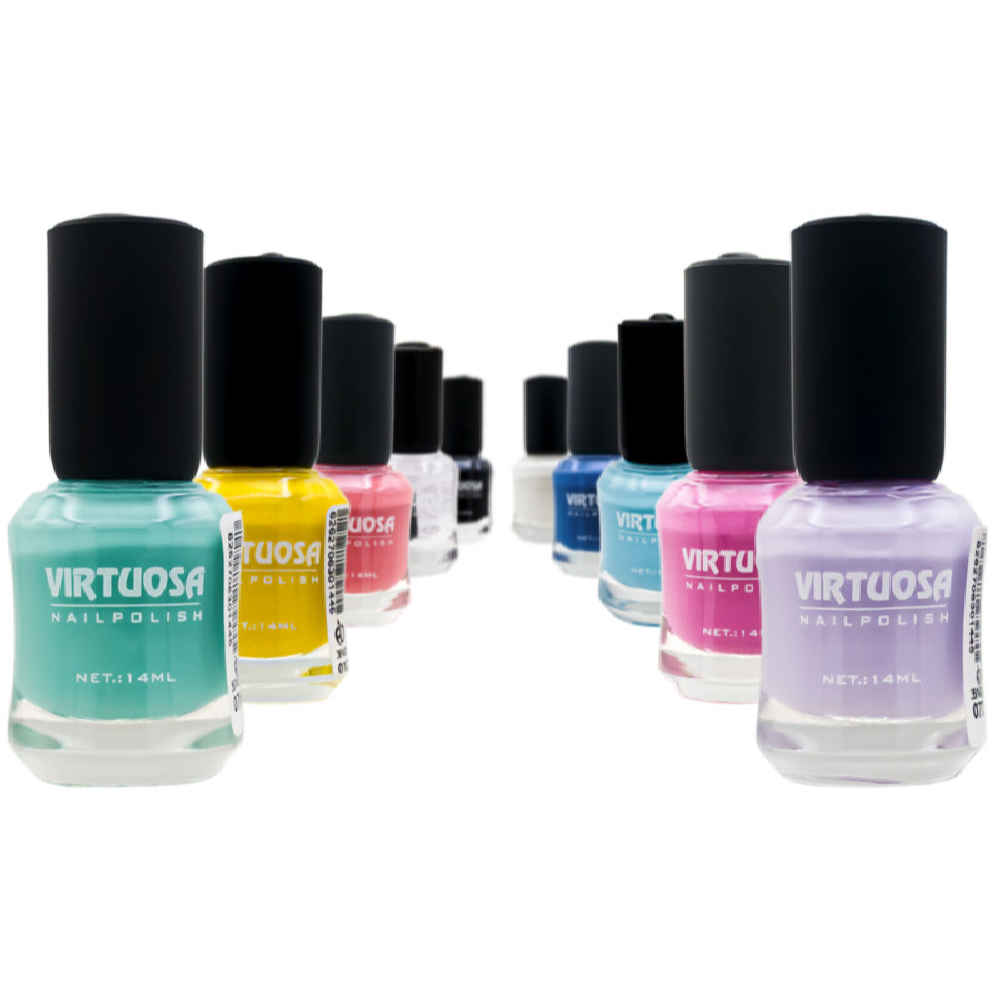 Vernis à ongles Halal finition brillante et couleurs de fête respirantes (10x)