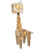 Lampe de bureau en bois fantaisie – girafe fait main et réglable