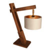 Lampe de bureau réglable en bois – Fabriquée à la main N20