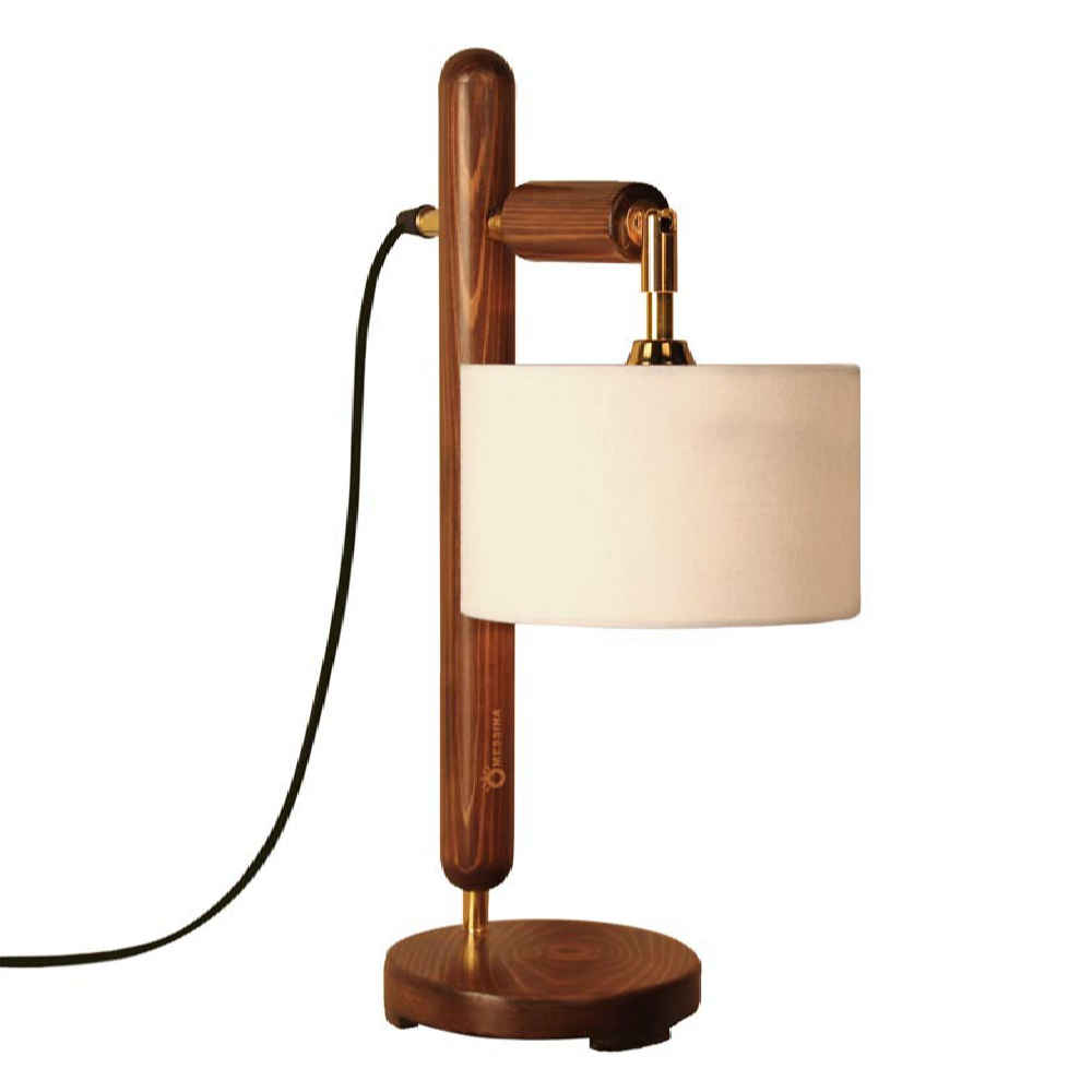 Lampe de bureau réglable en bois – Fabriquée à la main N21