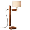 Lampe de bureau réglable en bois – Fabriquée à la main N21