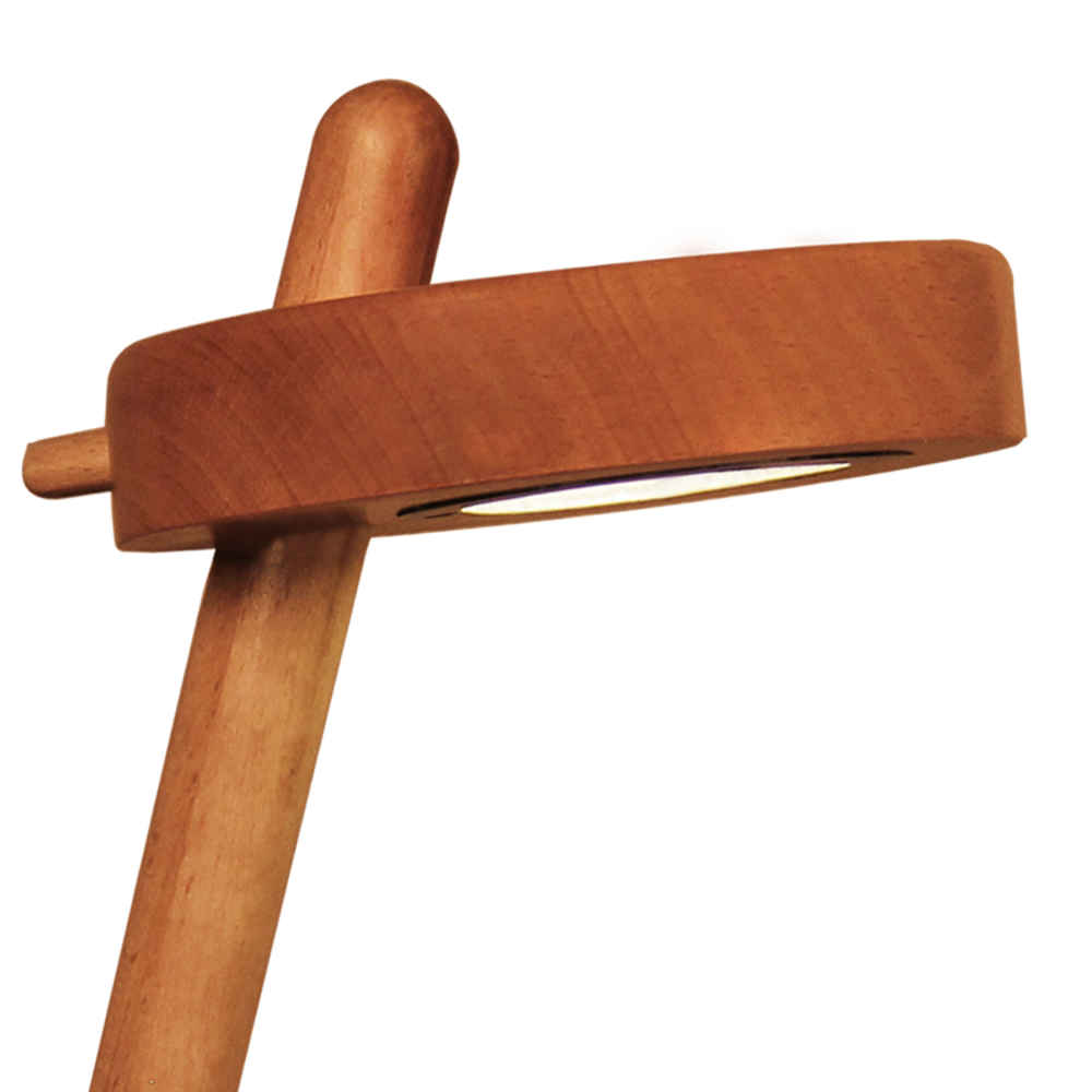 Lampe de bureau réglable en bois – Fabriquée à la main N27