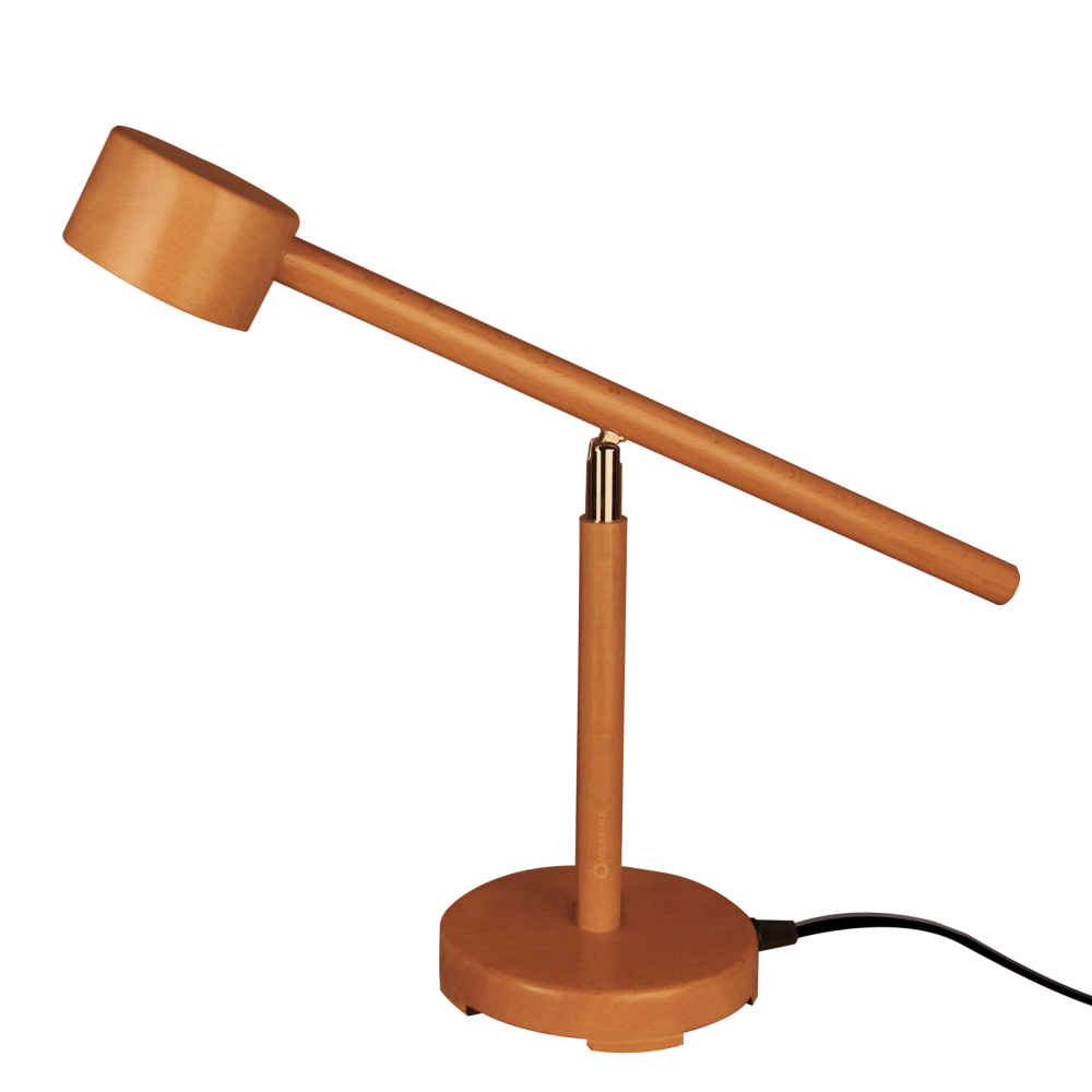 Lampe de bureau réglable en bois – Fabriquée à la main N29