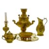 Samovar en laiton persan décoratif pour thé à charbon, 2 litres