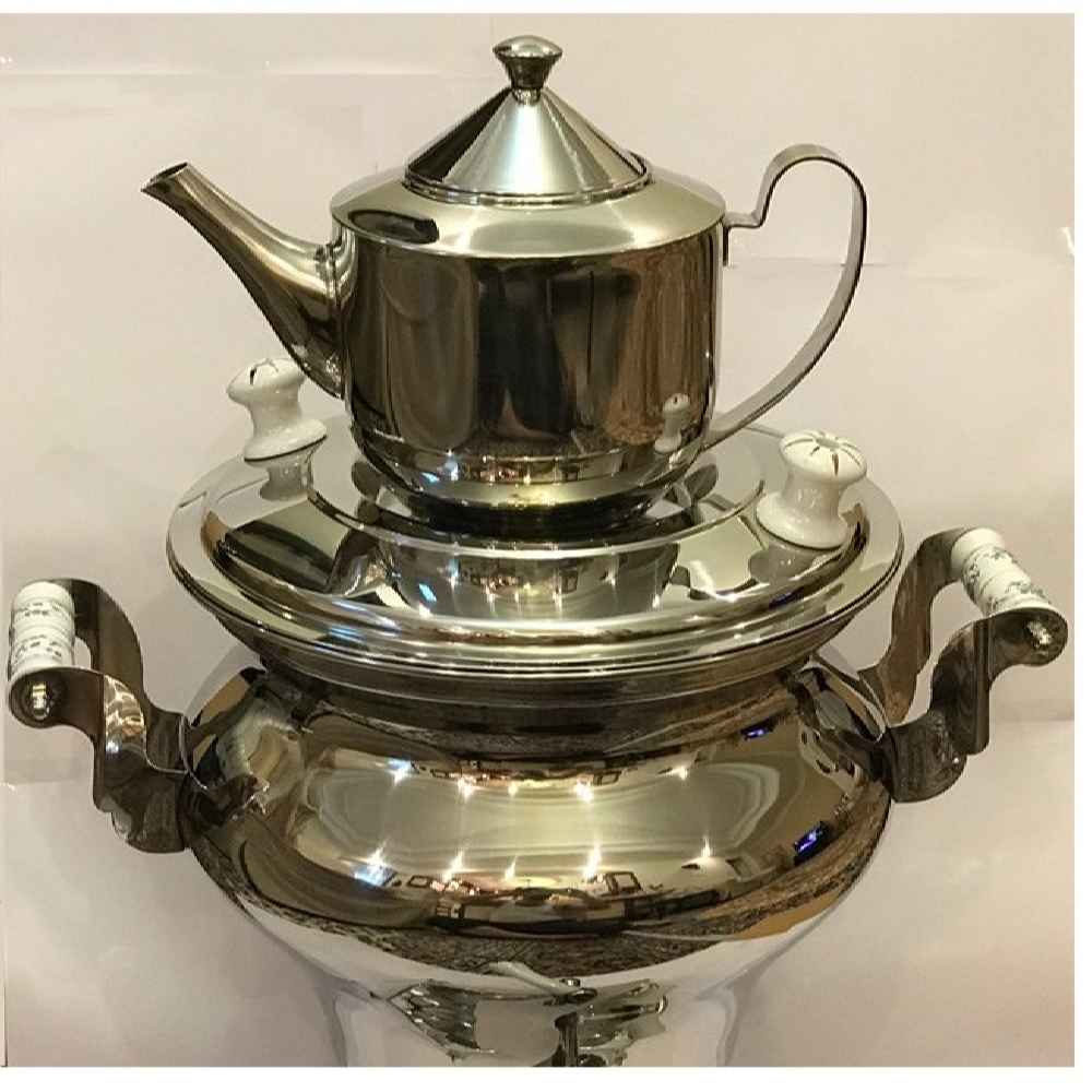 Machine à thé samovar électrique persan design traditionnel 4,5 litres