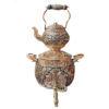 Samovar de thé en cuivre persan décoratif avec théière 6 litres