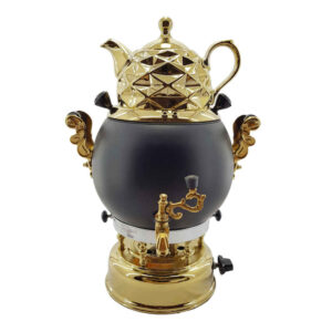 Machine à thé samovar à gaz avec théière design géométrique moderne 6 litres