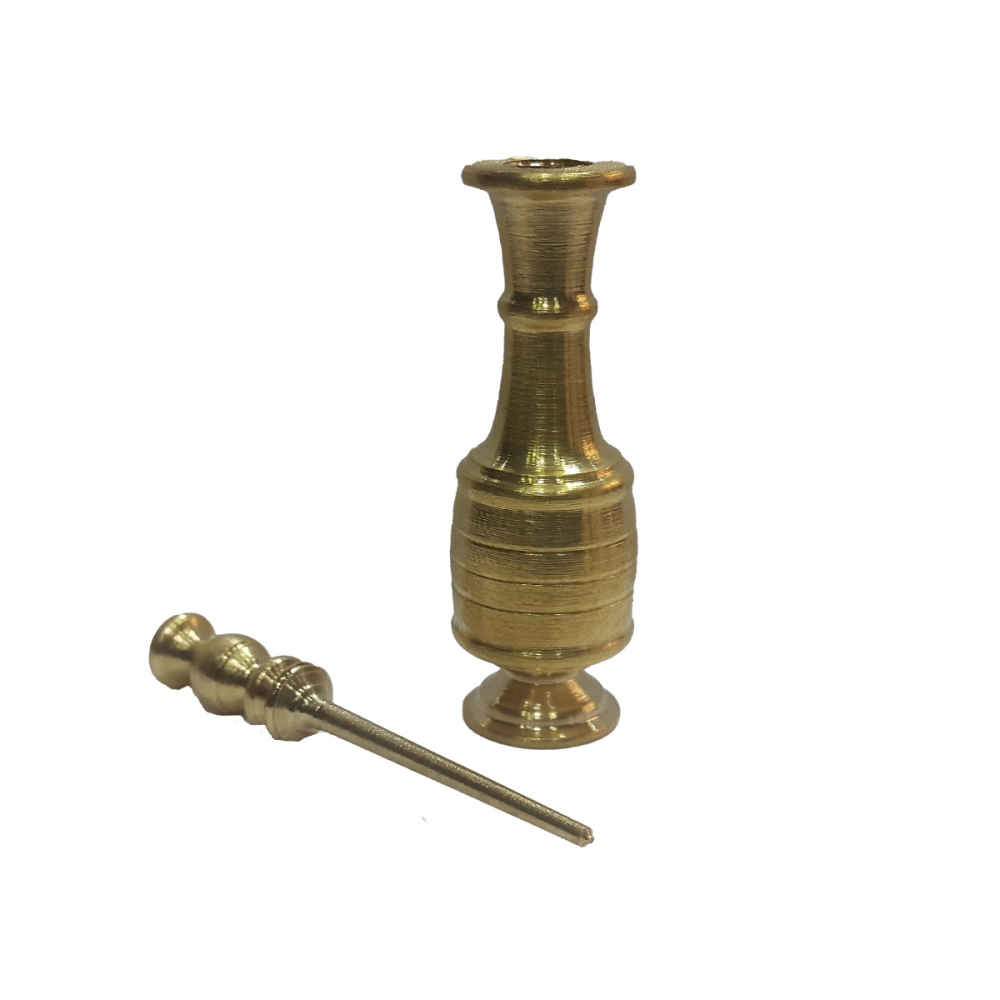 Contenant en Laiton Surma Dani pour Conserver le Khol Lava (x2)