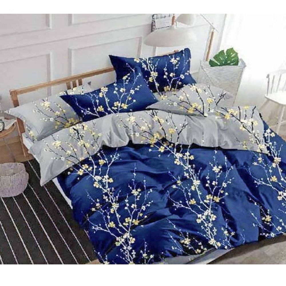 Housse de couette double coton et polyester – Ultra douce, modèle Blossom