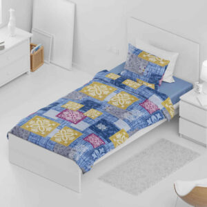 Housse de couette double coton et polyester – Ultra douce, modèle Safir