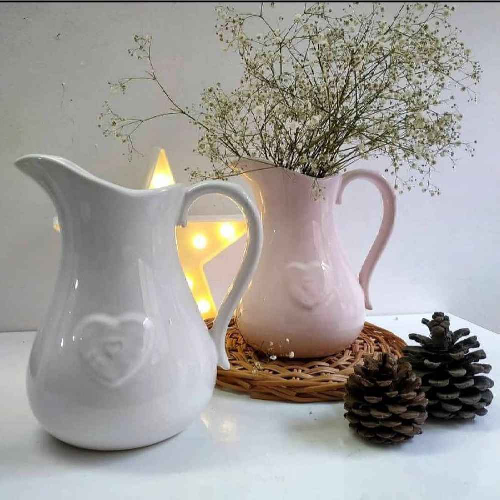 Vase décoratif en céramique motif « Amour »